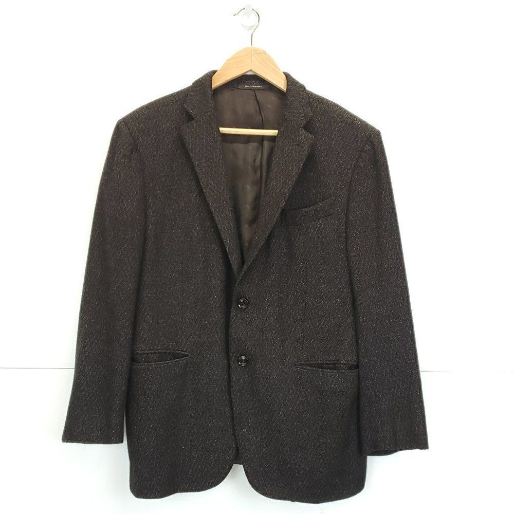 Ermenegildo Zegna Su Misura Men's Blazer Coat Cashmere Silk Custom Made 7-52 C